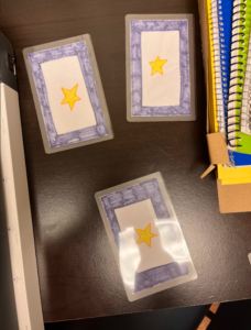 Back side of example UNO cards